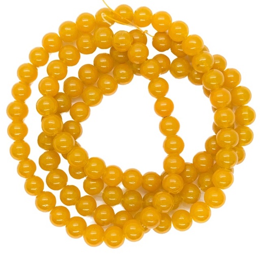 [11256] Perla vidrio opalina 8 mm mostaza