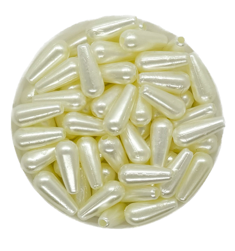 [10439] Perla de río plástica gota (mod1) x 10gr.