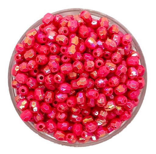 [10212] Perla opaca AB hex. rosa chicle 4mm x 10gr.