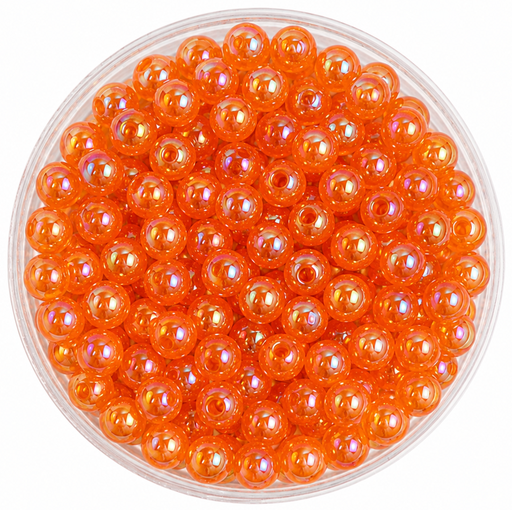 [11269] Perla plástica tornasol 4mm #7 naranja x 10gr