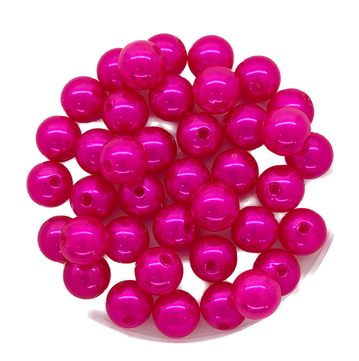 [11265] Perla plást. perlada fucsia 8mm x 10g