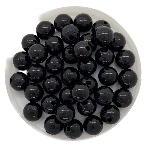 [11265] Perla plást. perlada negro 8mm x 10g