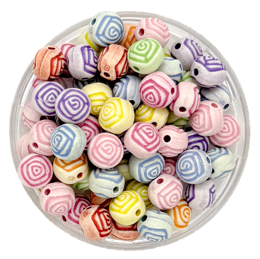 [11040] Plástico infantil labrado rosa 8mm x 10gr.