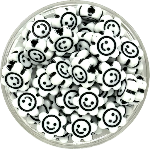 [11693] Plástico smile flor b/n 10mm x 10gr.
