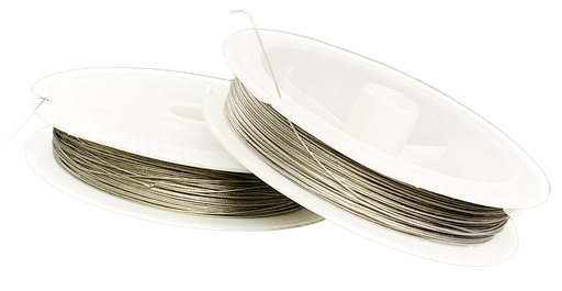 [11876] Tanza de acero metalizada 0.60 x 17mt