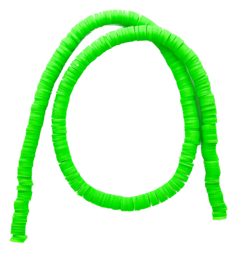 [10273] Tira Fimo plano 6 mm verde flúor