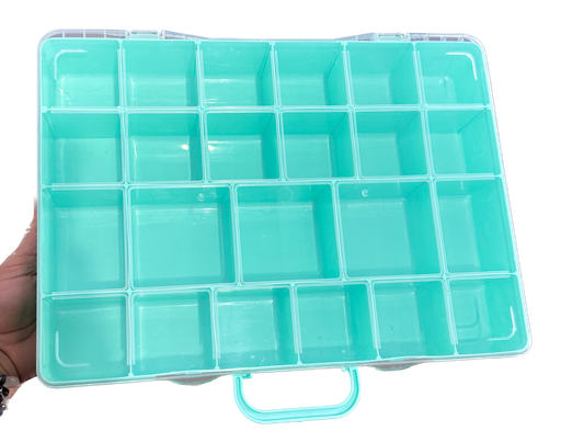 [07635] Maletín organizador 23 divisiones verde