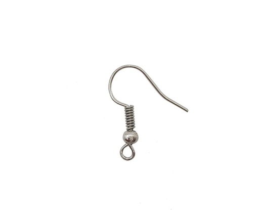 [10025] Anzuelo para aros níquel x 40un.