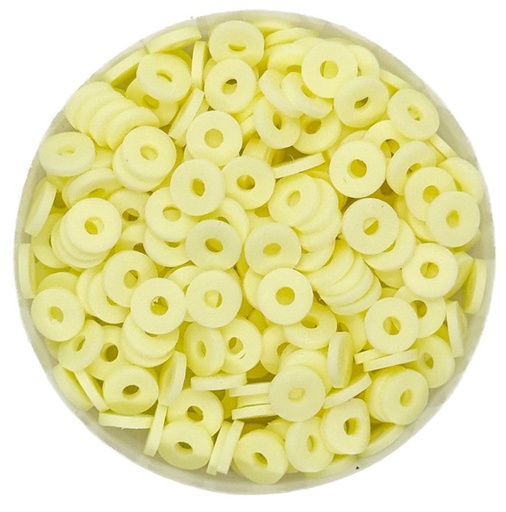 [12246] Argollita fimo 6mm a granel beige x 10 grs.