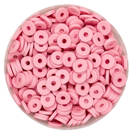 [12246] Argollita fimo 6mm a granel rosa x 10 grs.