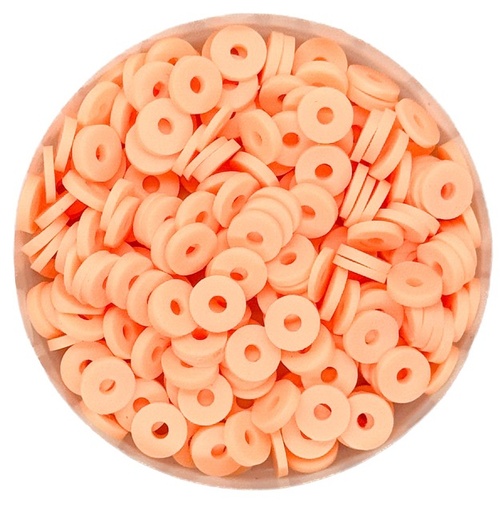 [12246] Argollita fimo 6mm a granel salmón x 10 grs.