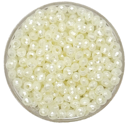 [10439] Perla de río plástica donita facetada 4mm x 10gr.