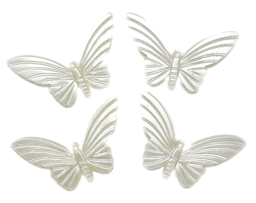 [10439] Perla de río plástica mariposa pasante grande 55mm x 10gr.