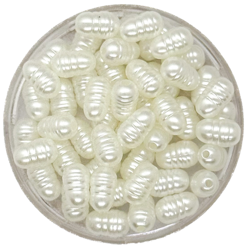 [10439] Perla de río plástica irregular chica 10x6mm x 10gr.