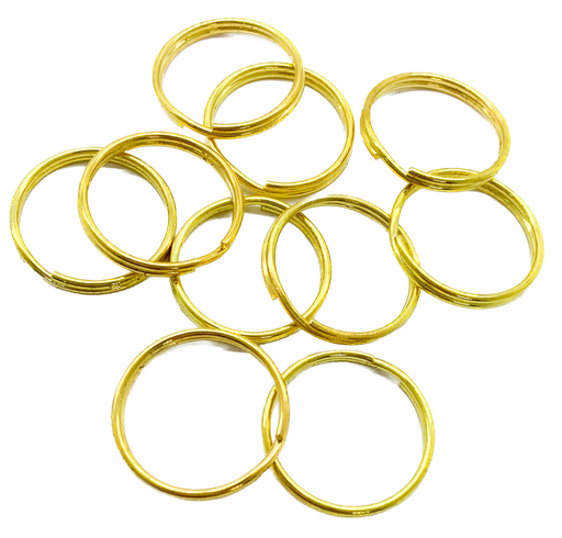 Argolla de llavero sin cadena 25mm dorada