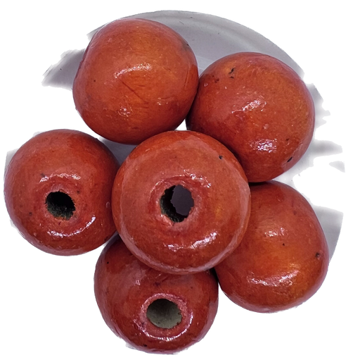 Bolita madera 15mm naranja