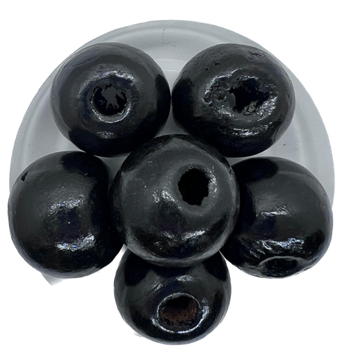 Bolita madera 15mm negra
