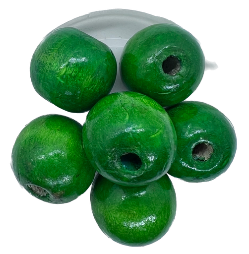 Bolita madera 15mm verde claro