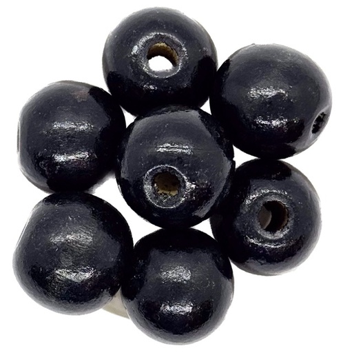 Bolita madera 20mm negro