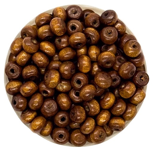 Bolita madera 6mm marrón claro