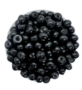 Bolita madera 6mm negra