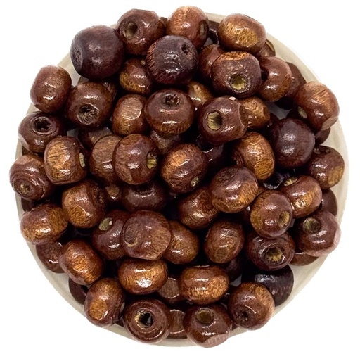 Bolita madera 8mm marrón claro