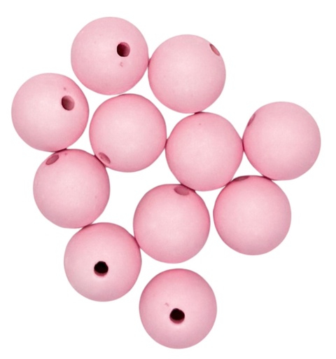 [10539] Bolita acrílico engomada rosa 12mm x 10g