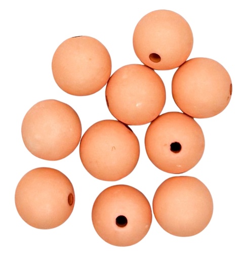 [10539] Bolita acrílico engomada salmón 12mm x 10g