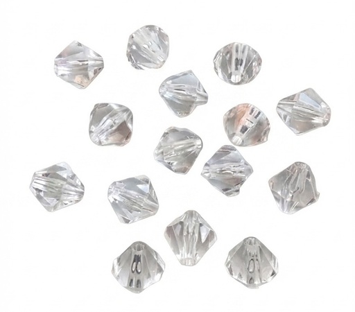 [10246] Cairel acrílico transparente pasante rombo 10mm x 20gr