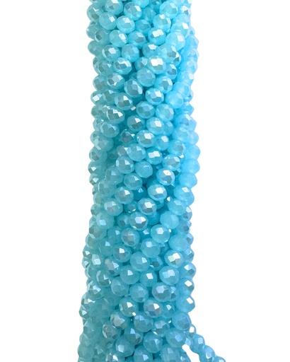 [10642] Cristal de roca 6mm celeste claro opalino tornasol (GD)