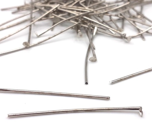 [10019] Alfiler con tope plateado 2 cm x 15gr