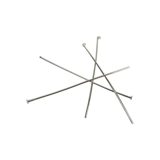 [10019] Alfiler con tope plateado 4 cm x 15gr