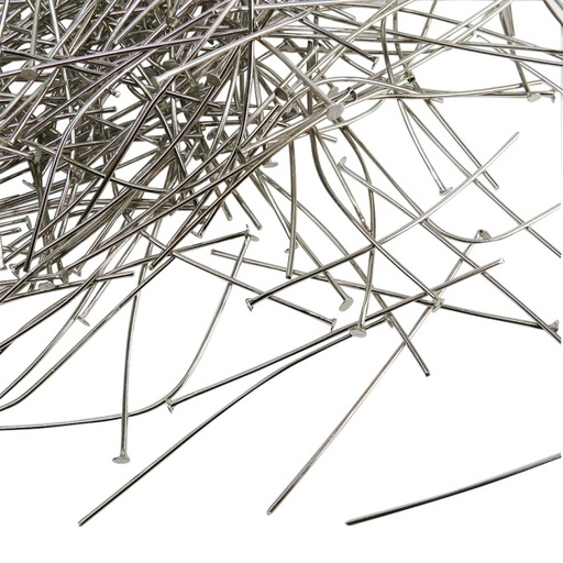 [10020] Alfiler con tope plateado 5 cm x 15gr