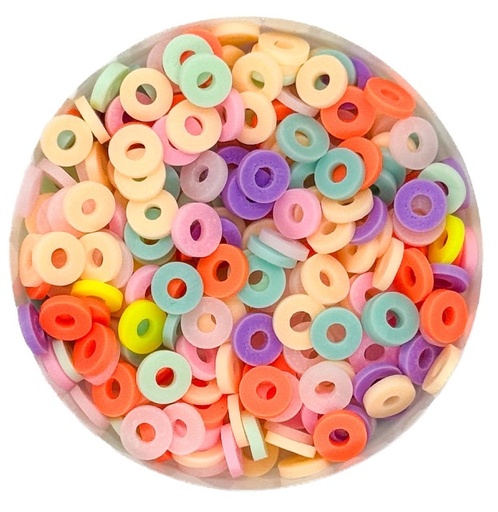 [12236] Argollita fimo 6mm a granel multicolor x 10 grs.