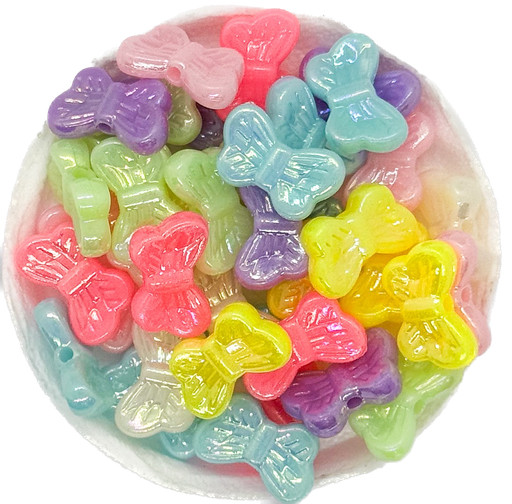 [11014] Plástico infantil pastel brillo mariposa #1 x 10 gr.