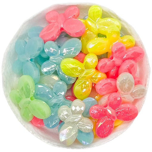 [11014] Plástico infantil pastel brillo mariposa #2 x 10 gr. 