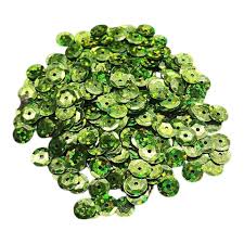 Lentejuela láser 6mm verde manzana