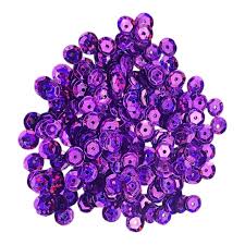 Lentejuela láser 6mm violeta