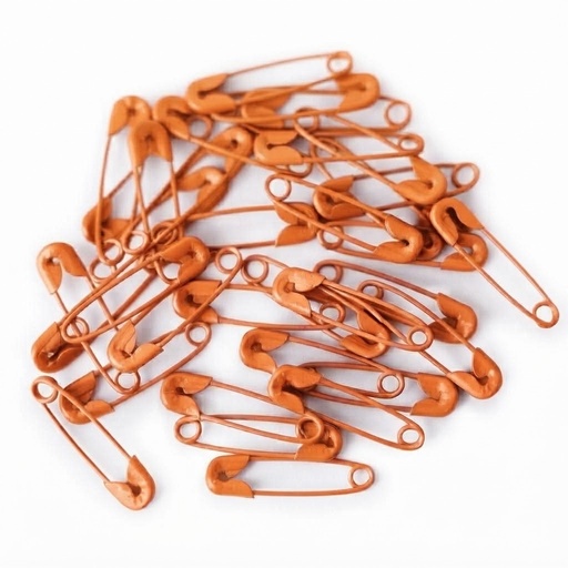 [11405] Alfiler de gancho naranja 30mm x 10 un