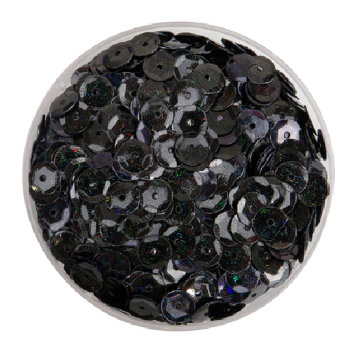 Lentejuela láser 8mm negra 