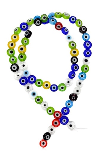 Ojos turcos vidrio plano 6mm multicolor