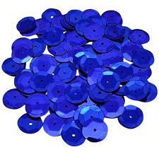 Lentejuela metal 8mm azul