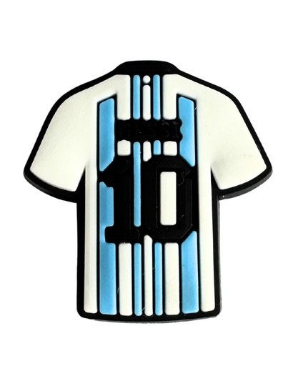 [10435] Aplique silicona Messi Arg. p/cordón x 2 un. #2