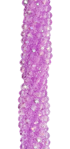 [10641] Cristal de roca 4 mm lila transparente tornasol (GC)