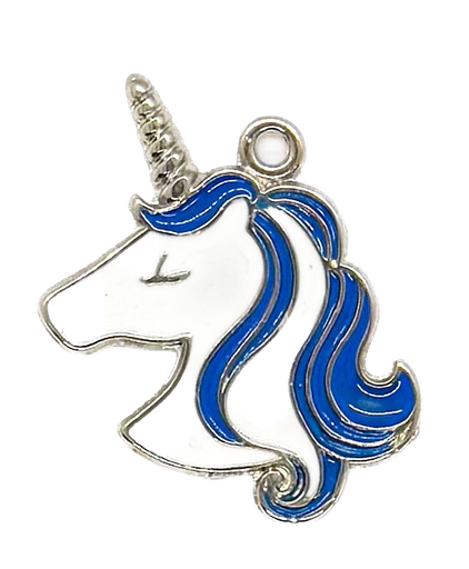 [E30048] Dije esmaltado niquel unicornio x 1un. 