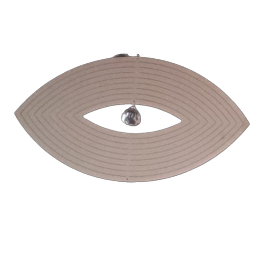 [12225] Mandala viento acero inoxidable Ojo 12x6cm 