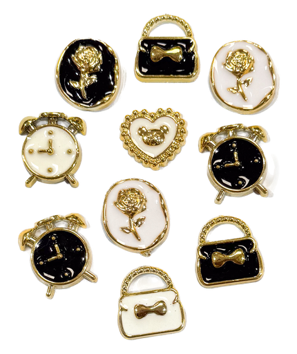 Charms p/pegar dorado b/n