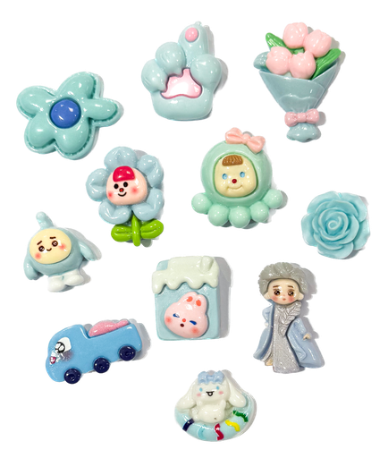 Charms p/pegar celeste