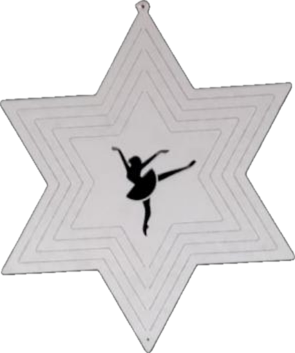 [12225] Mandala viento acero inoxidable bailarina 15cm