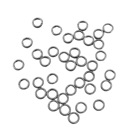 Argollas de unión níquel 6mm x 0.8mm  